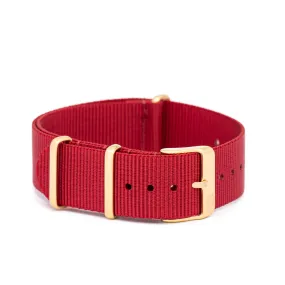 20mm Red Canvas Band