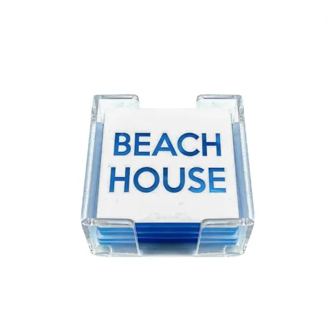 Acrylic Beach House Coasters