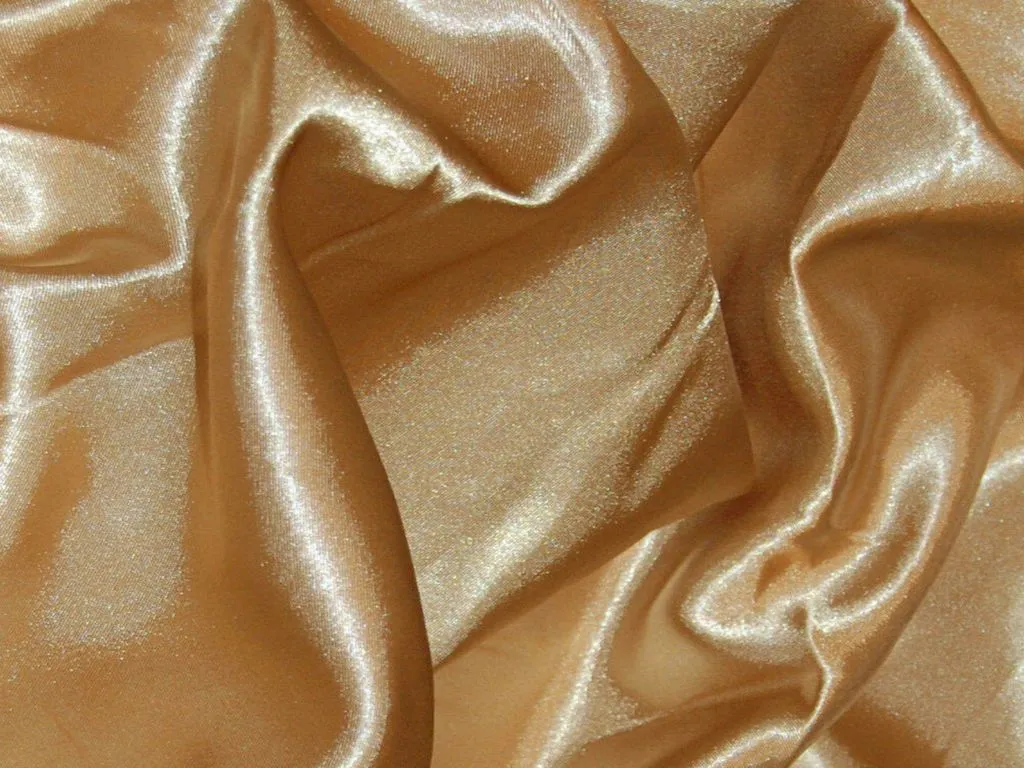 Antique Golden Silky Plain Japan Satin Fabric