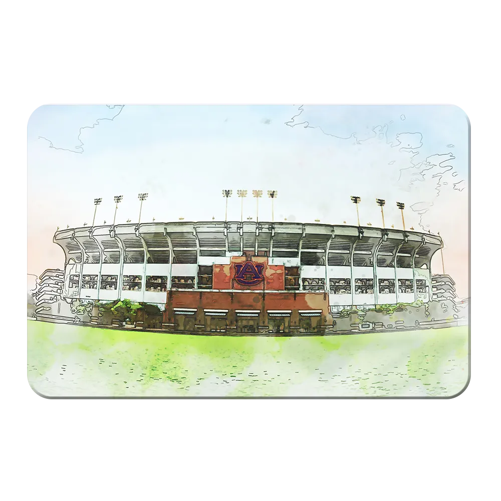 Auburn Tigers - Jordan-Hare Stadium Watercolor