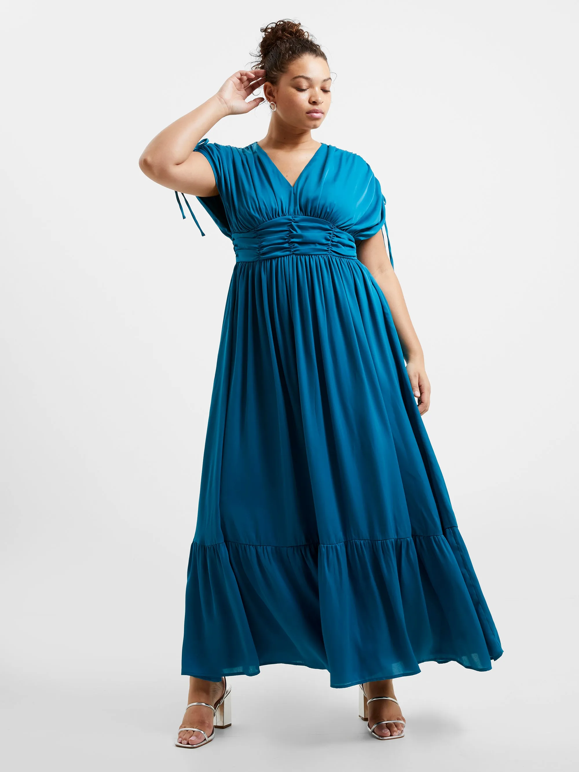 Audrey Satin Maxi Dress