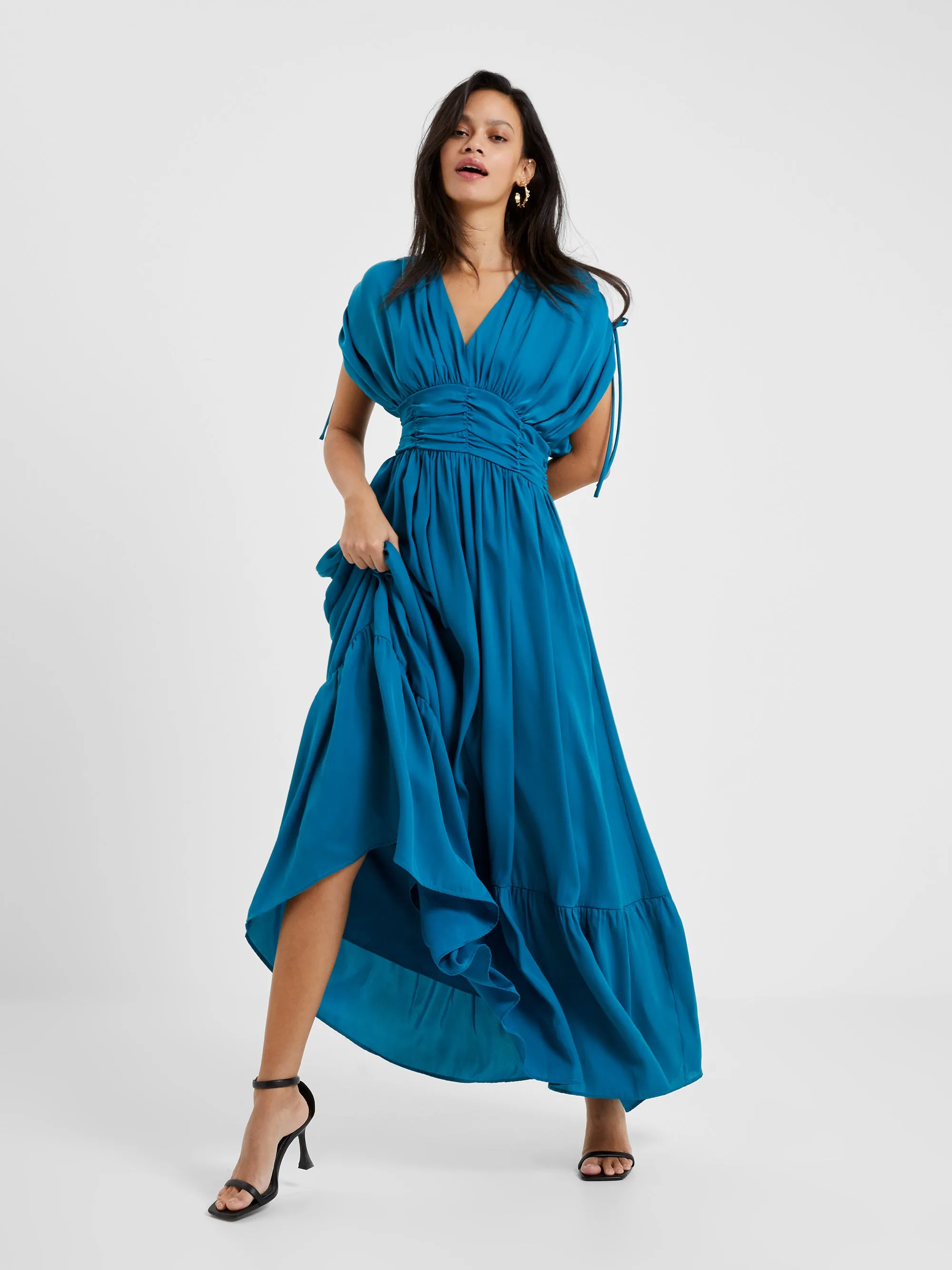 Audrey Satin Maxi Dress