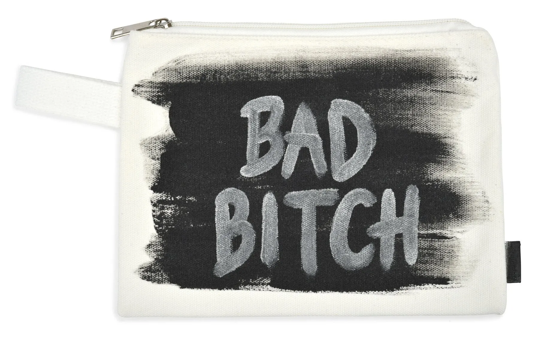 'BAD B*TCH' PAINTED POUCH