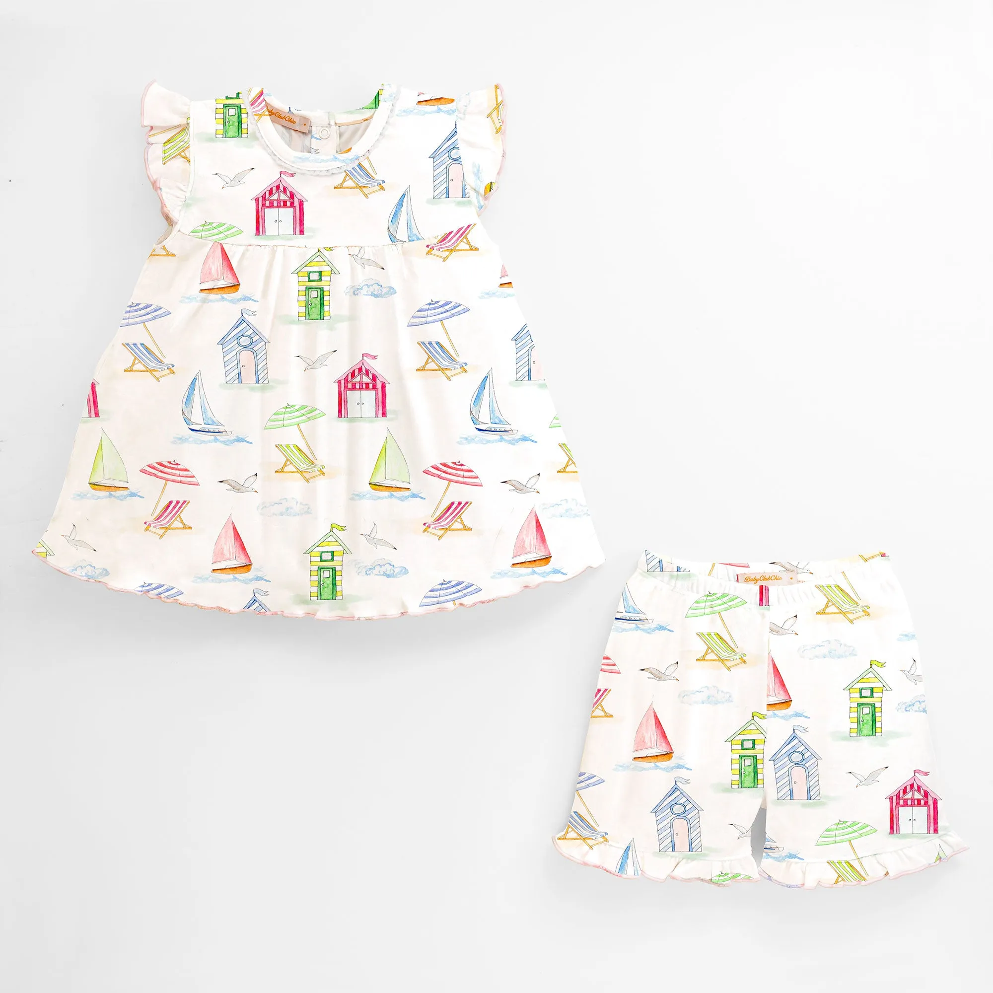 Beach Huts Short Set