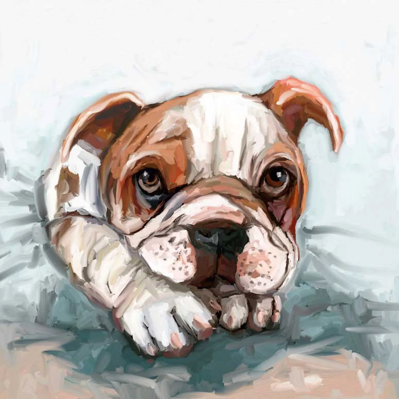 Best Friend - Boxer Puppy Canvas Wall Art