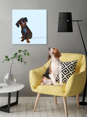 Best Friend - Tippy The Dachshund Canvas Wall Art