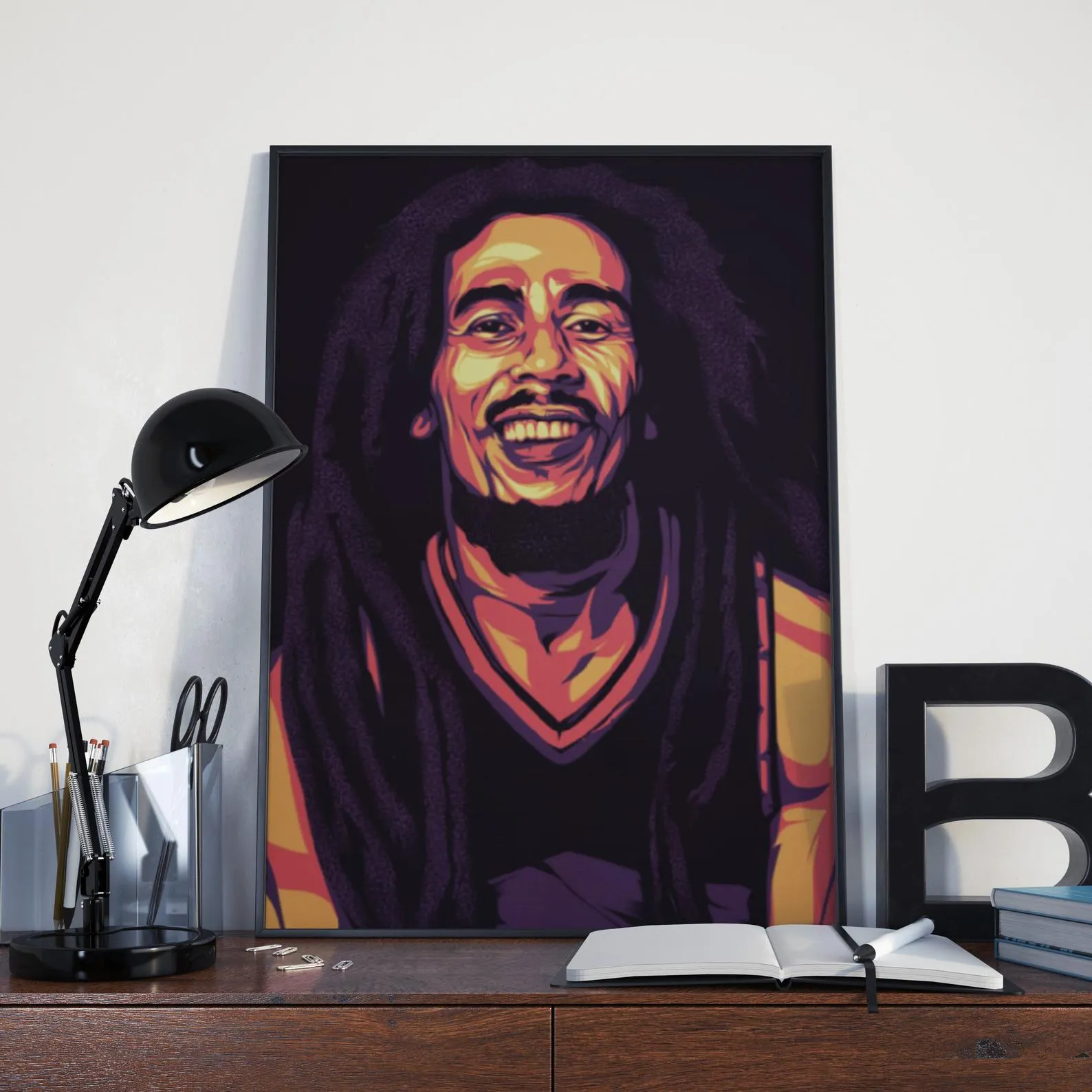 Bob Marley Custom Printing, Home Decor, Wall Hanging, Custom Canvas, Bob Marley Art, Singer Print, Jamaican Musician