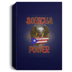 Boricua Power Deluxe Portrait Canvas 1.5in Frame