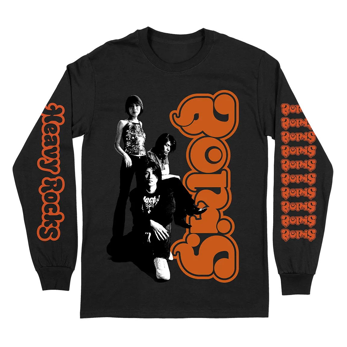 Boris "Heavy Rocks" Premium Black Longsleeve