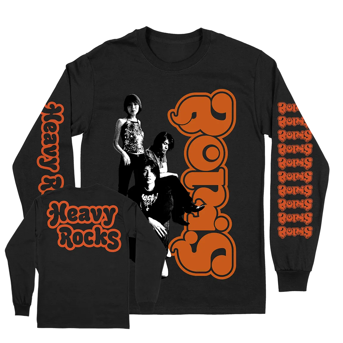 Boris "Heavy Rocks" Premium Black Longsleeve