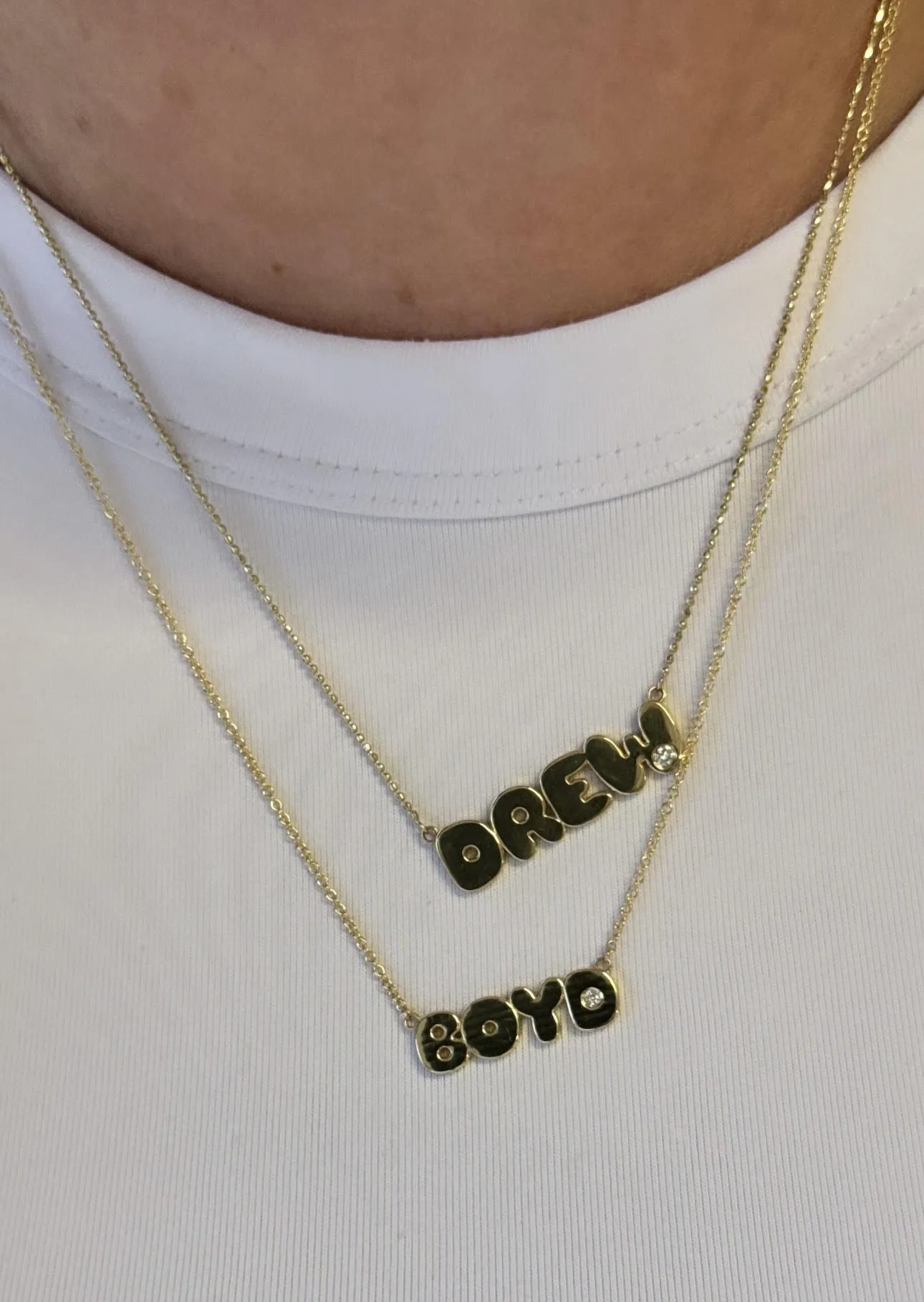 Bubble Name Necklace