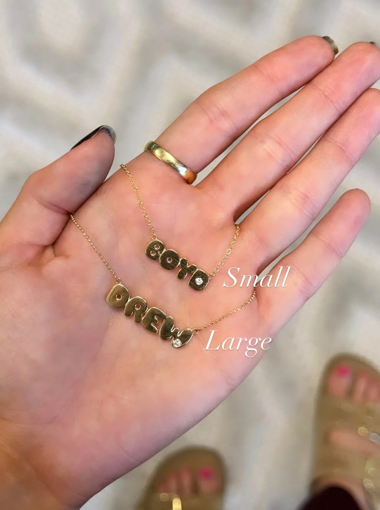 Bubble Name Necklace