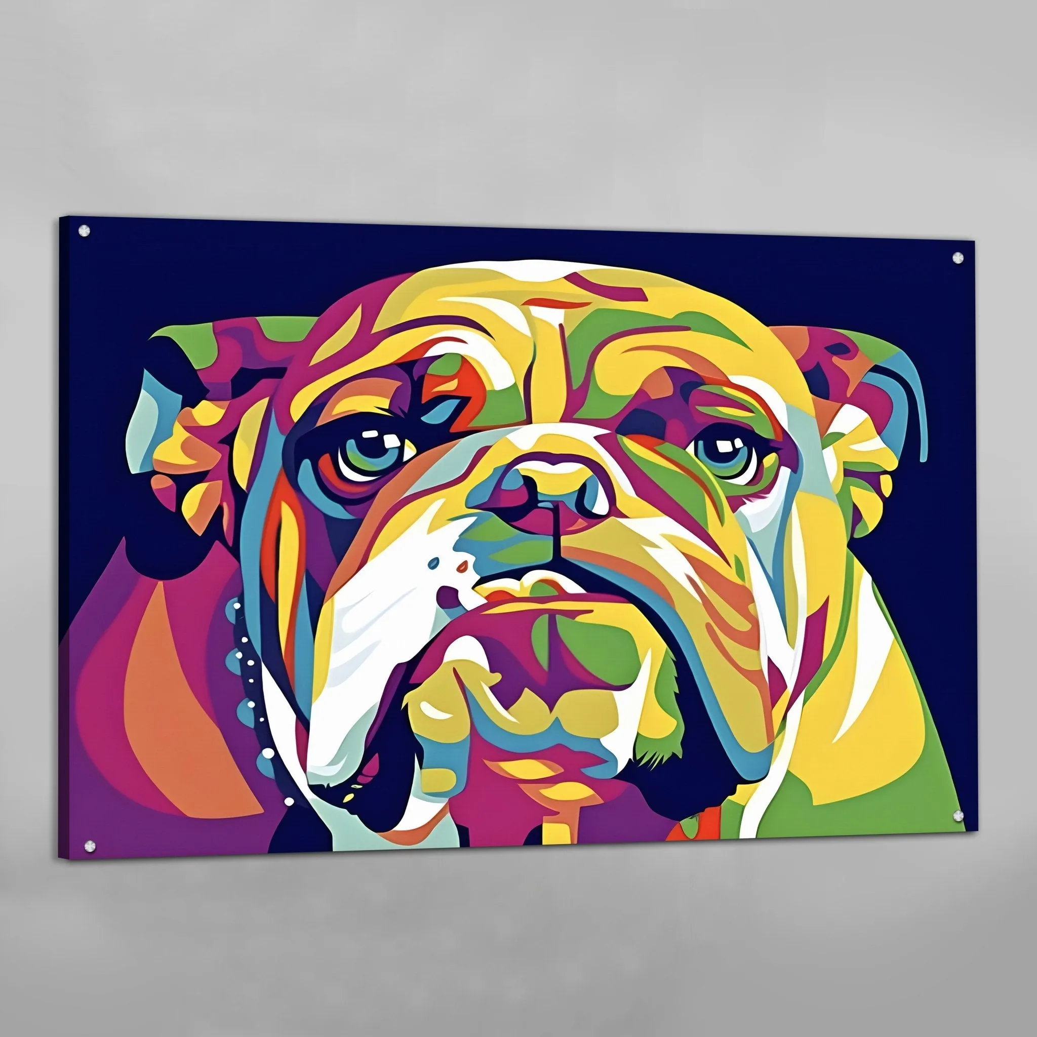 Bulldog Pop Art Canvas