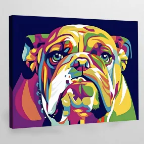 Bulldog Pop Art Canvas