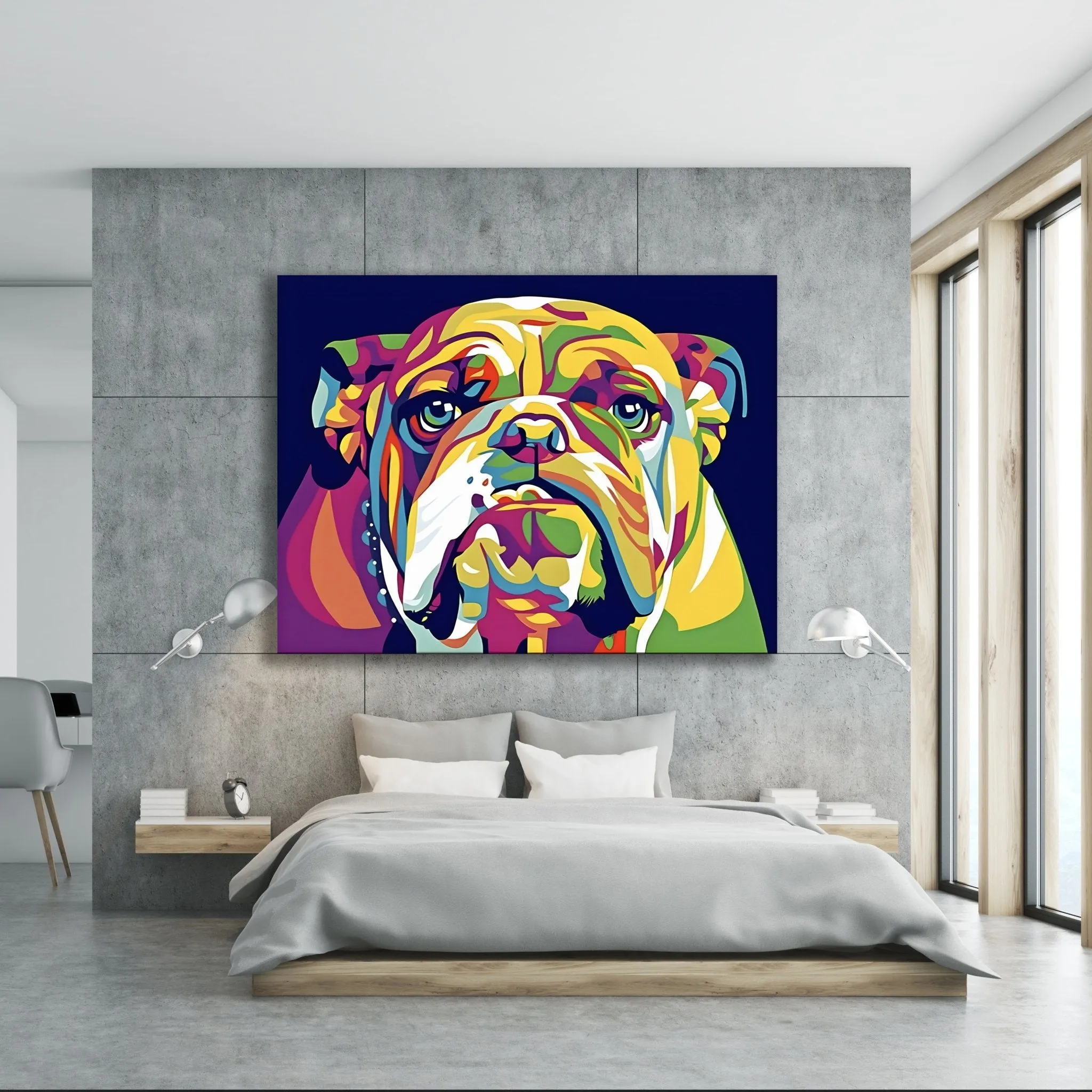 Bulldog Pop Art Canvas