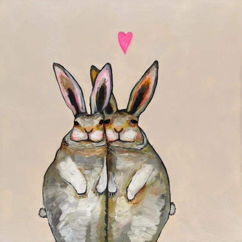 Bunny Friends Canvas Wall Art