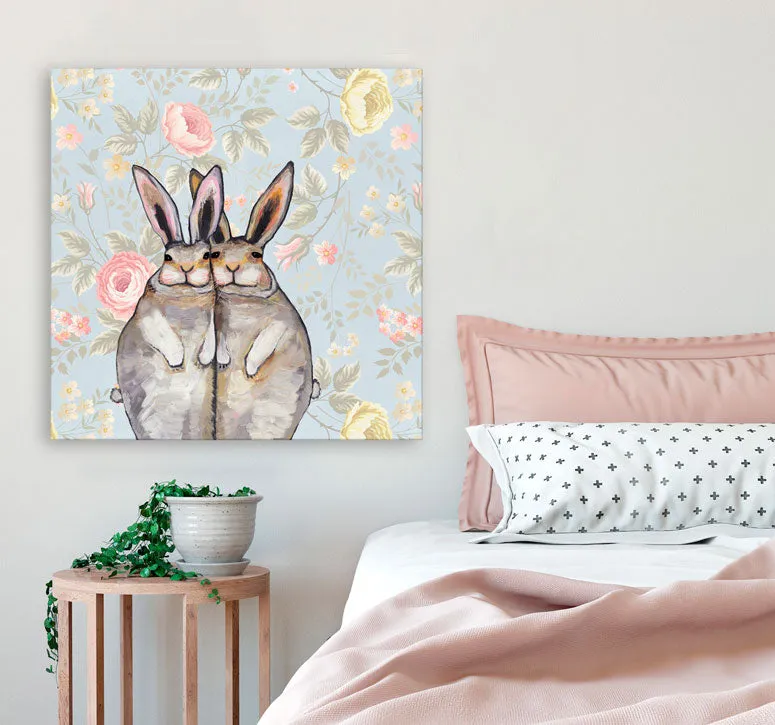 Bunny Friends Canvas Wall Art