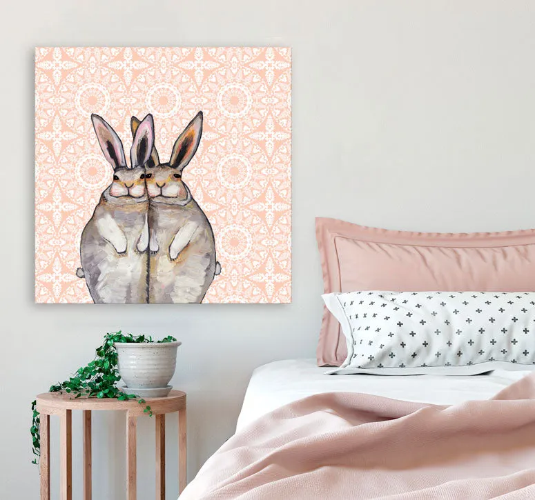 Bunny Friends Canvas Wall Art