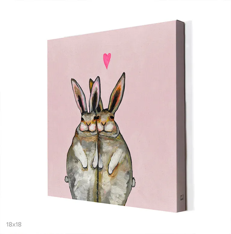 Bunny Friends Canvas Wall Art