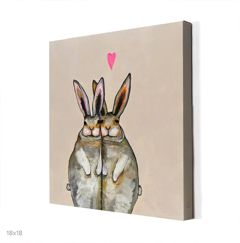 Bunny Friends Canvas Wall Art