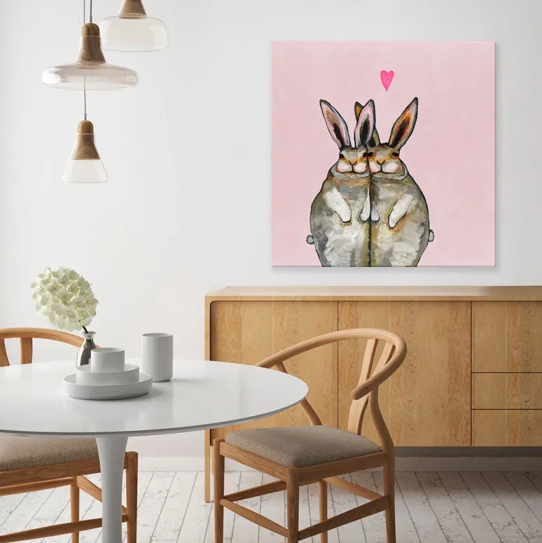 Bunny Friends Canvas Wall Art