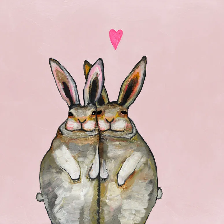 Bunny Friends Canvas Wall Art