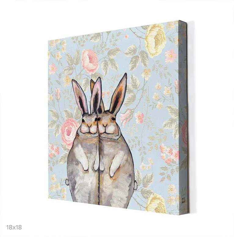 Bunny Friends Canvas Wall Art