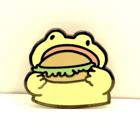 Burger Frog Pin