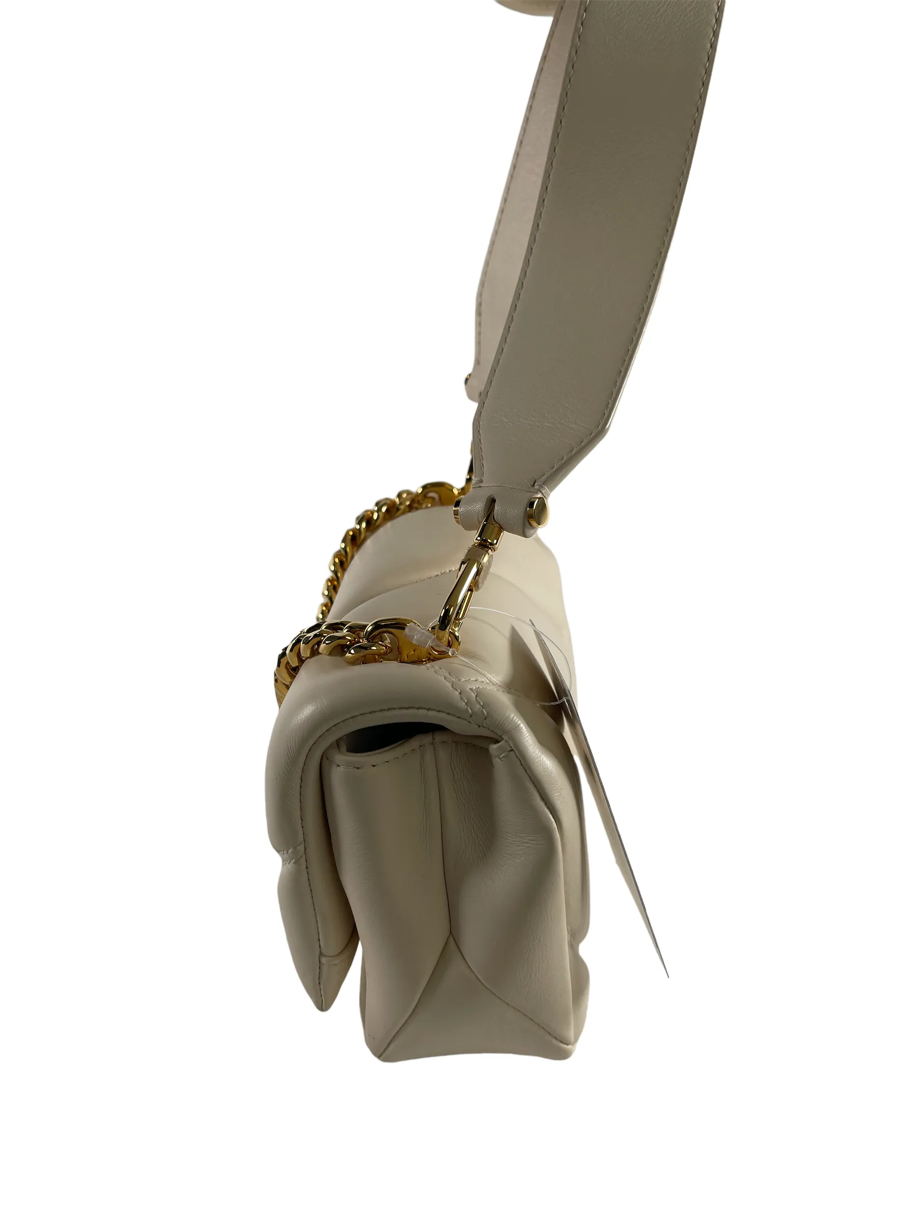 Bvlgari Serpenti Small White Leather Crossbody