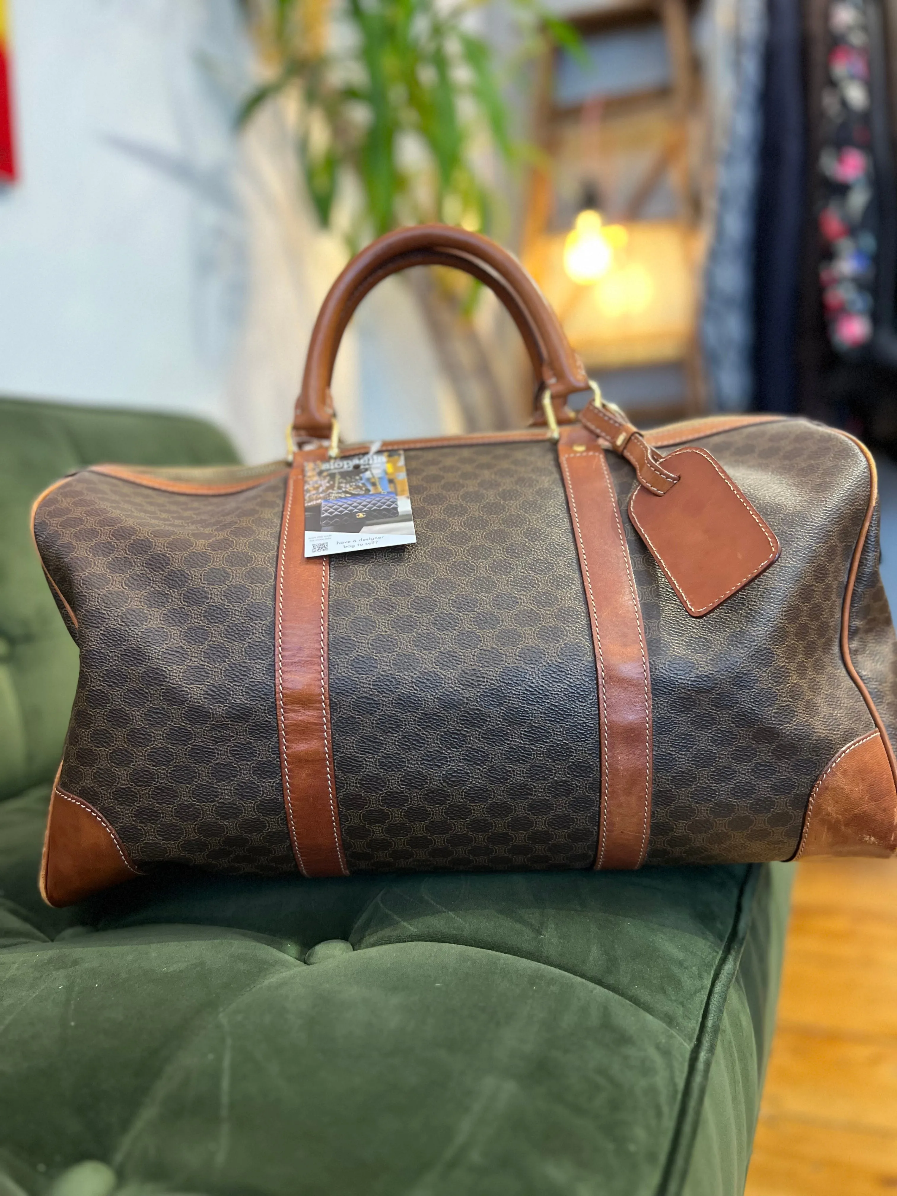 Celine Monogram Canvas & Leather Luggage