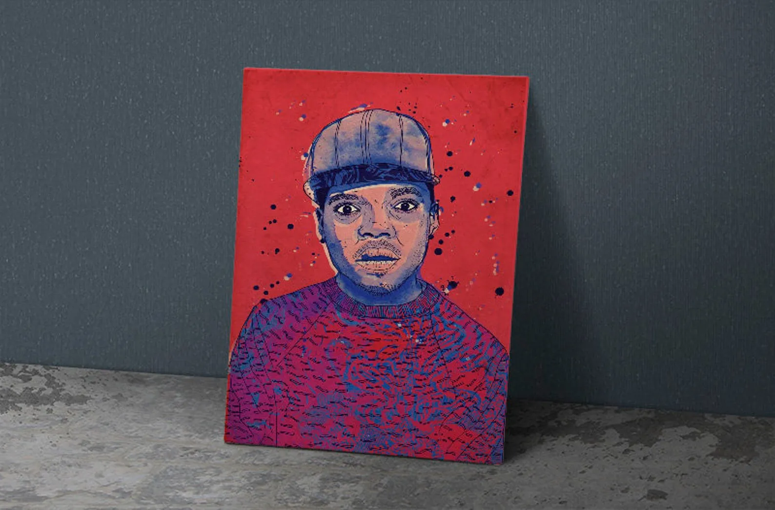 Chance The Rapper Poster, Custom Music Print, Music Poster, Custom Canvas, Home Decor, Wall Hangings, Chance Art