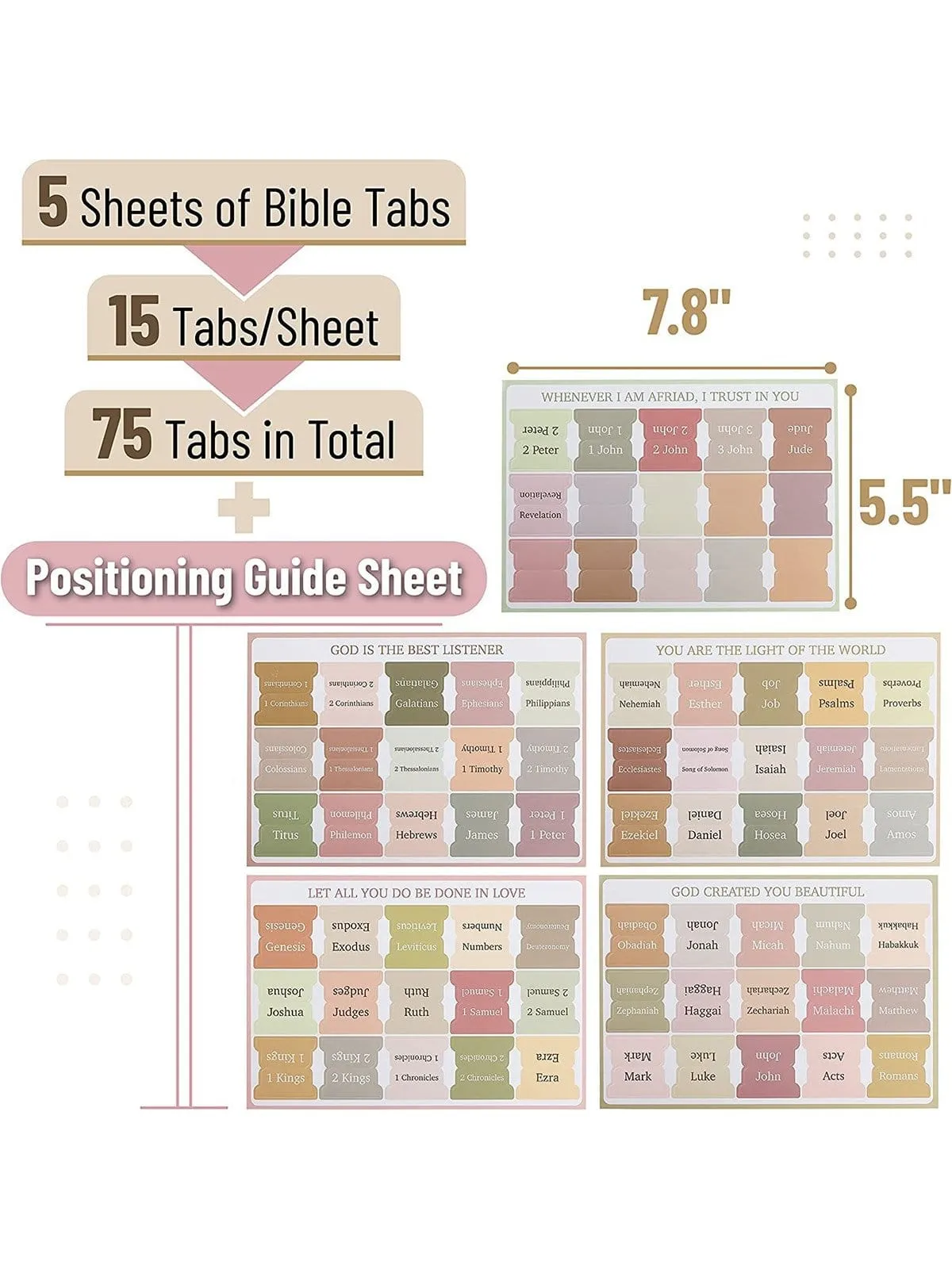 Colorful Bible Index Tab