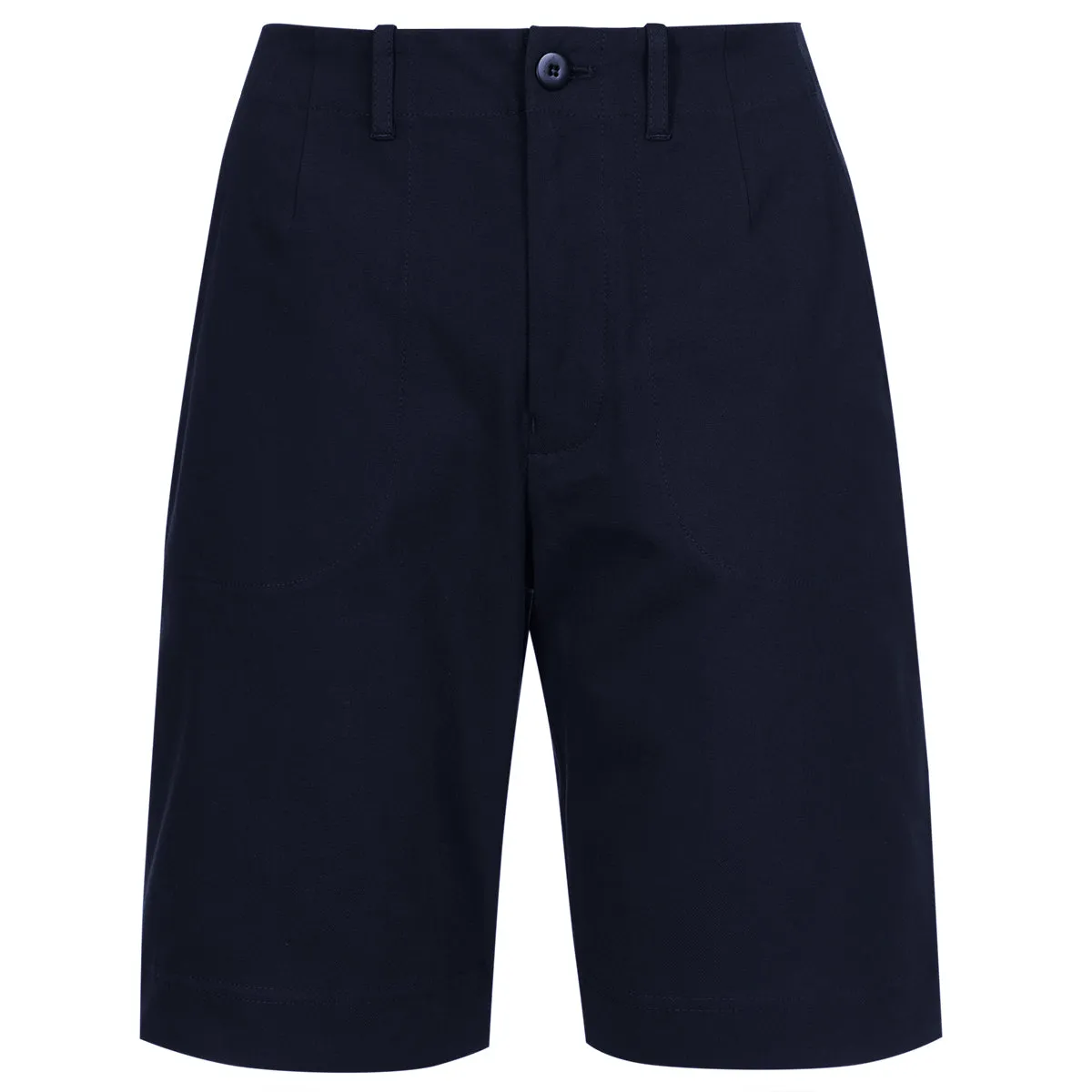 Cotton Canvas Babe Short in Navy