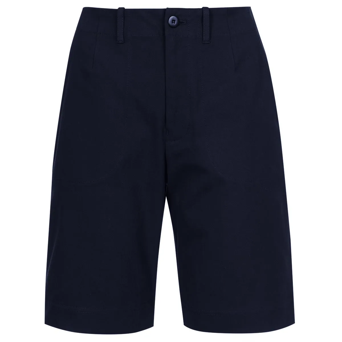 Cotton Canvas Babe Short in Navy