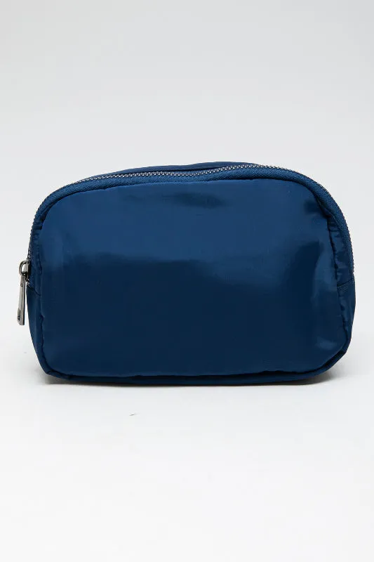 crossbody belt bag - navy