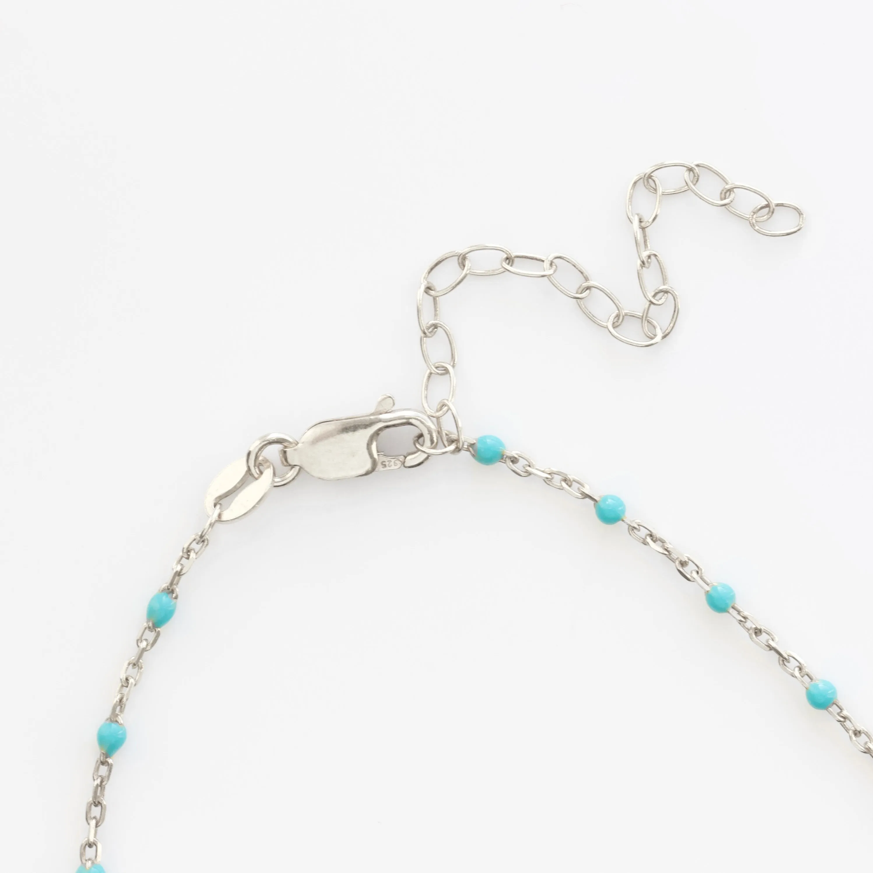 Dainty Enamel Bead Necklace