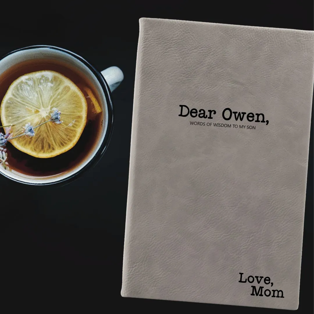 Dear Son Personalized Journal | Letters to My Son | Leatherette Journal