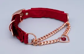 Design Your Own Petite Heart Swarovski Martingale Collar