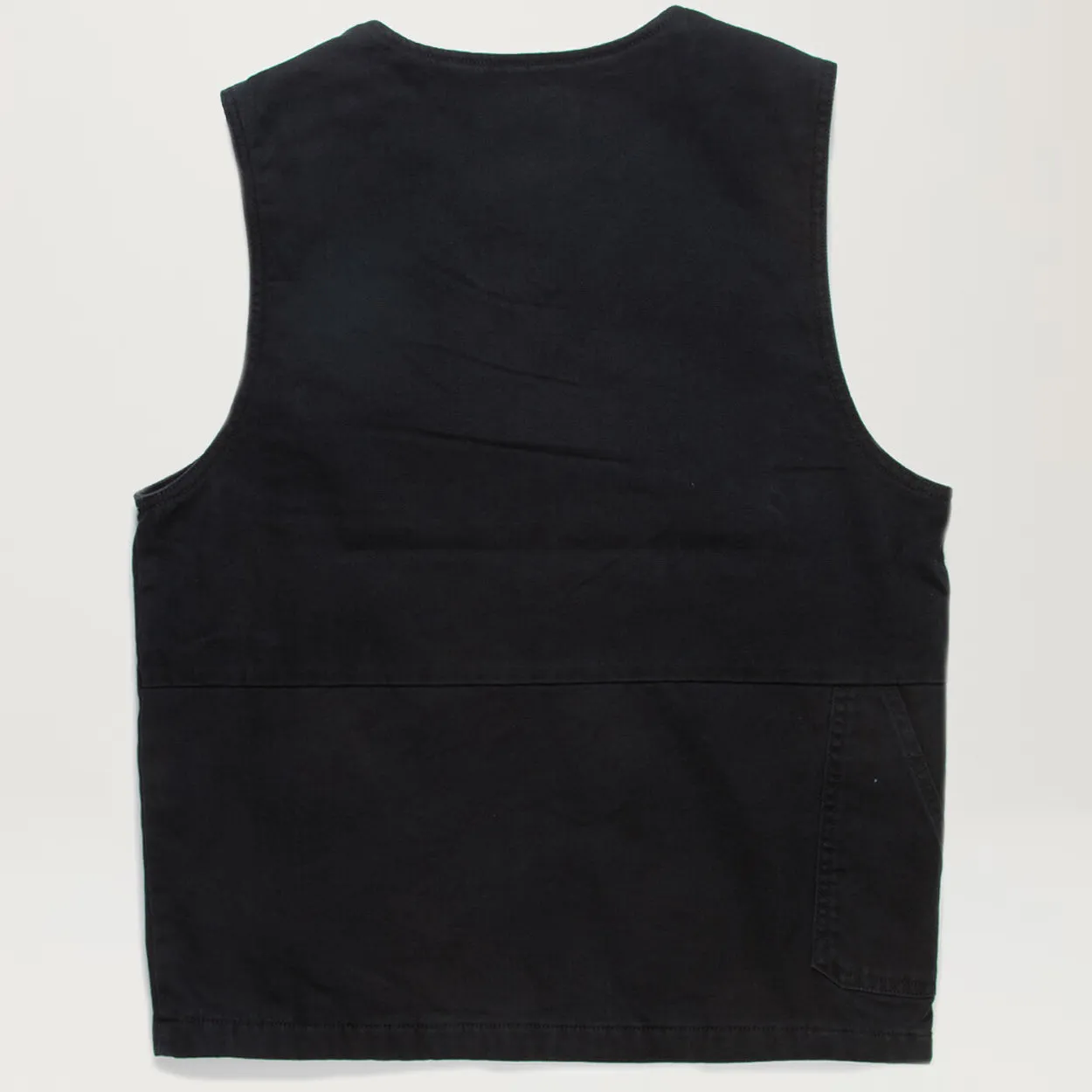 Dickies Carpenter Duck Vest (Stonewashed Black)