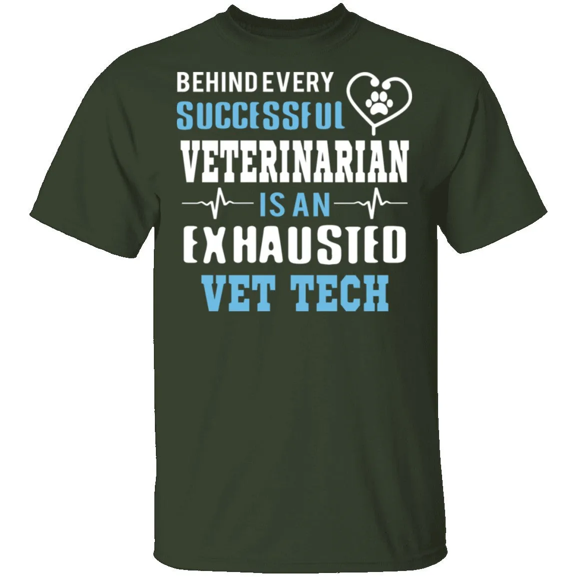 Exhausted Vet Tech T-Shirt