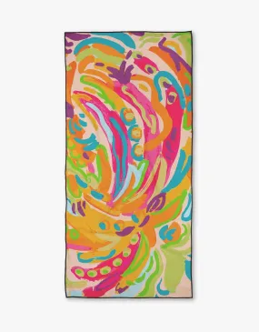 Geometry Florescence Beach Towel