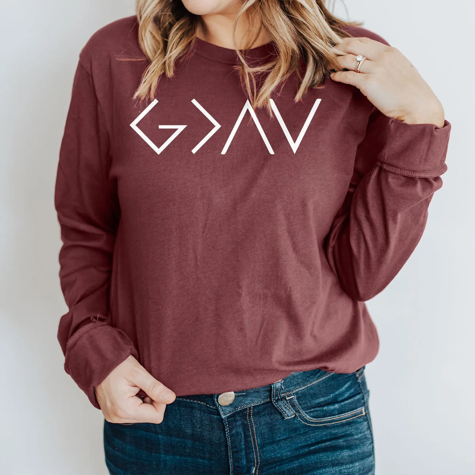 God Is Greater Than The Highs And The Lows Long Sleeve