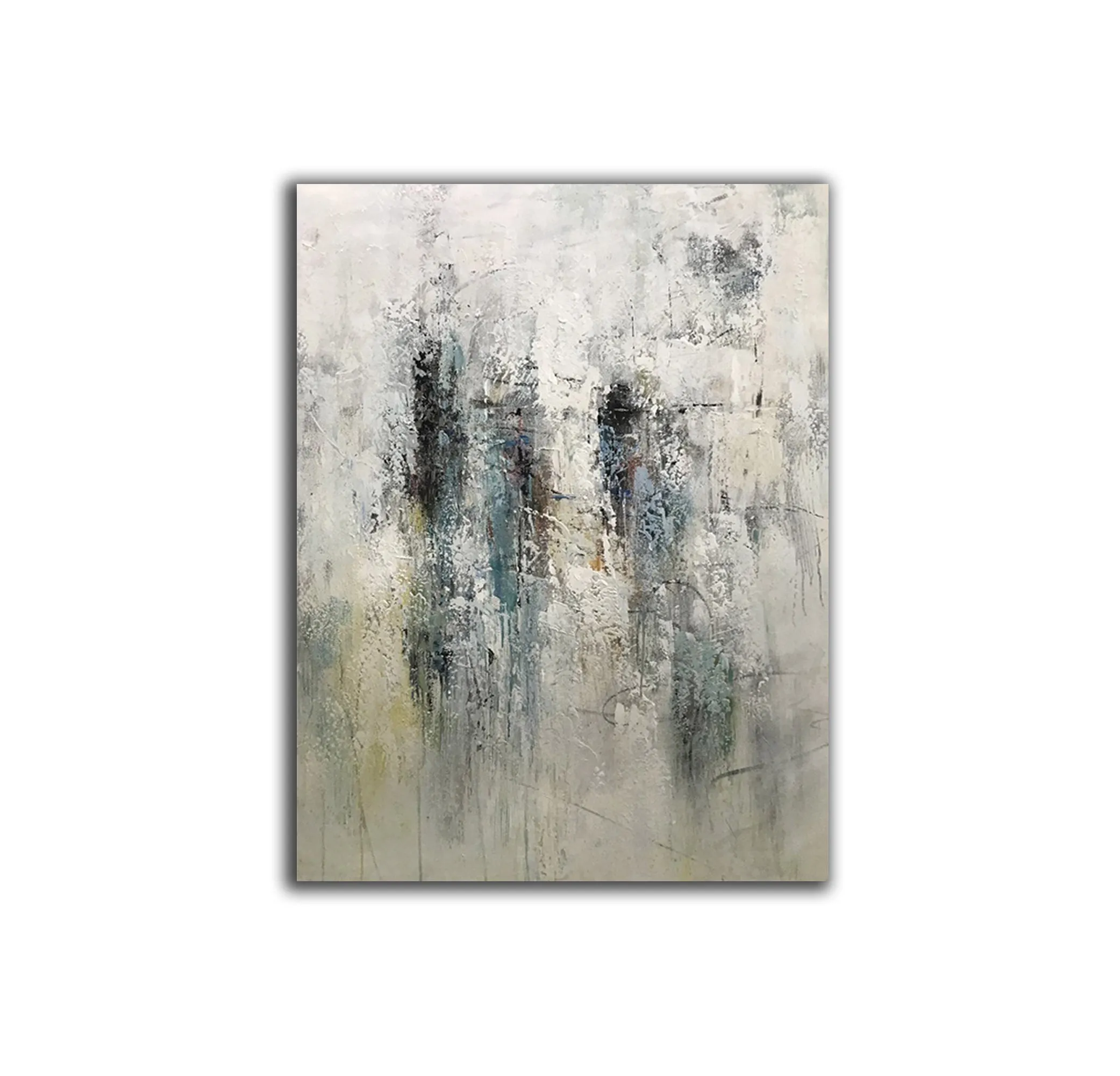 Gray GreenLiving Room Painting Large Abstract Canvas Art Cp034