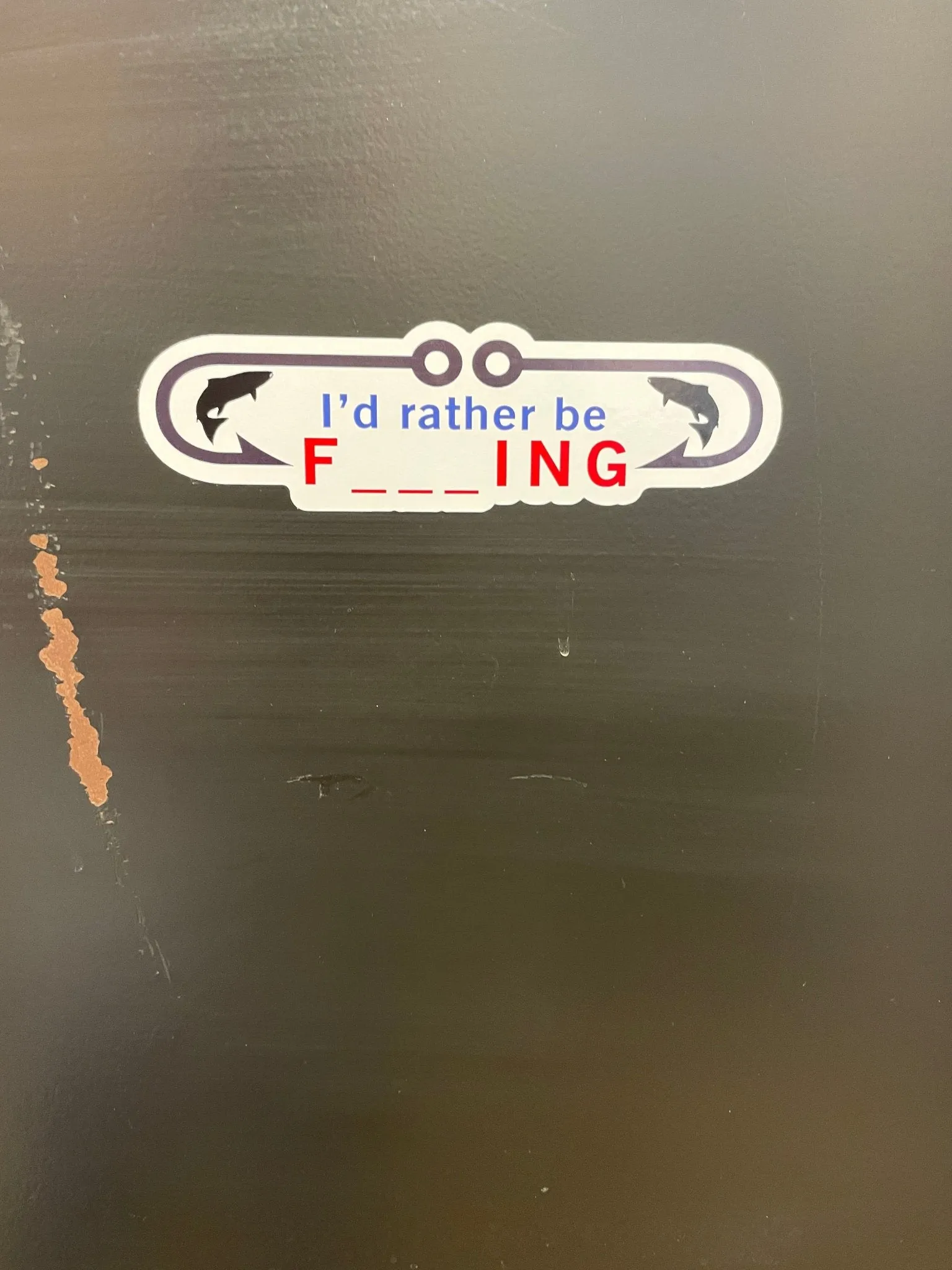 I'd Rather Be Fishing sticker