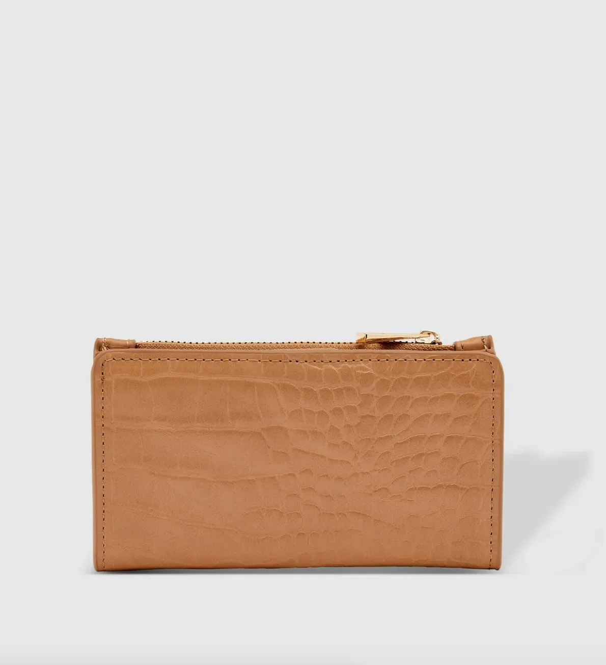 Ivy Cardholder in Croc Sand