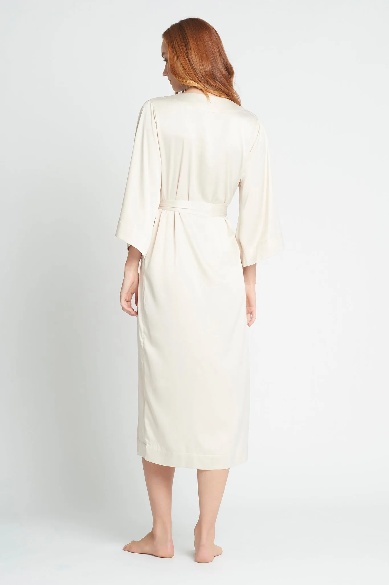 Jasmine Long Robe - Champagne