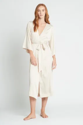 Jasmine Long Robe - Champagne