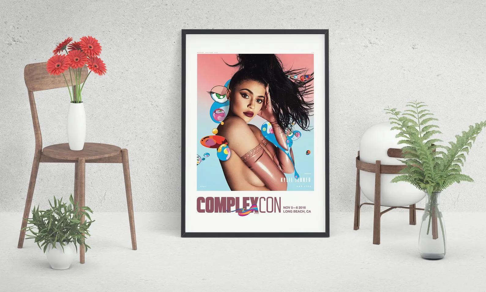 Kylie Jenner Custom Printing, Home Decor, Wall Hanging, Custom Canvas, Kylie Jenner Home Decor