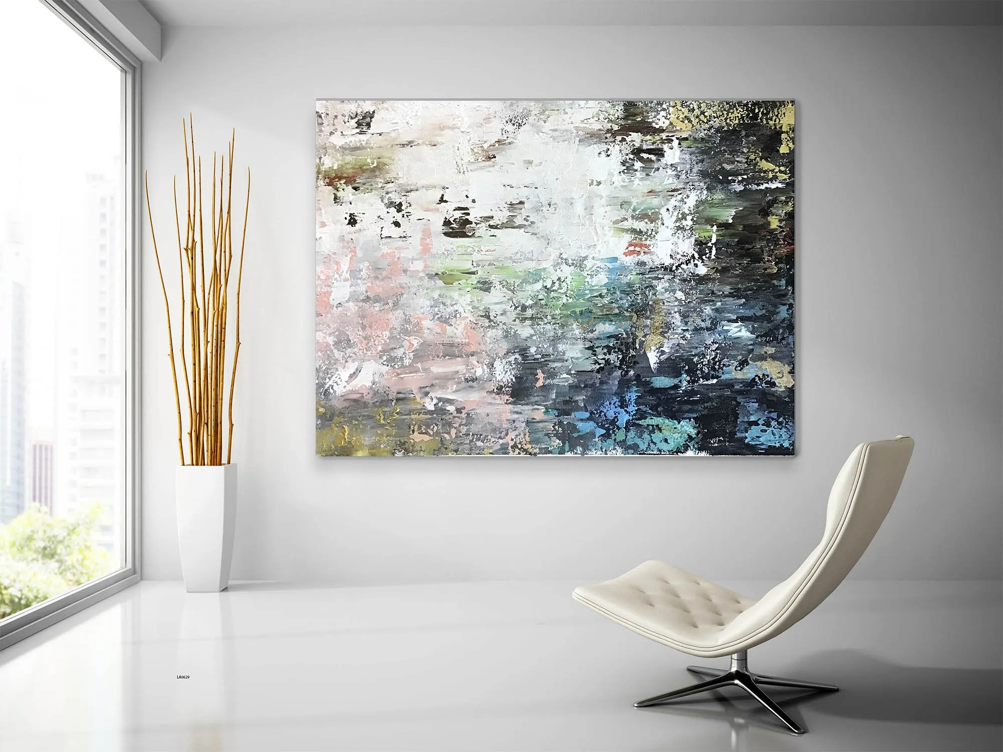 Large Palette Knife Canvas Art Original Painting on Canvas Fp076