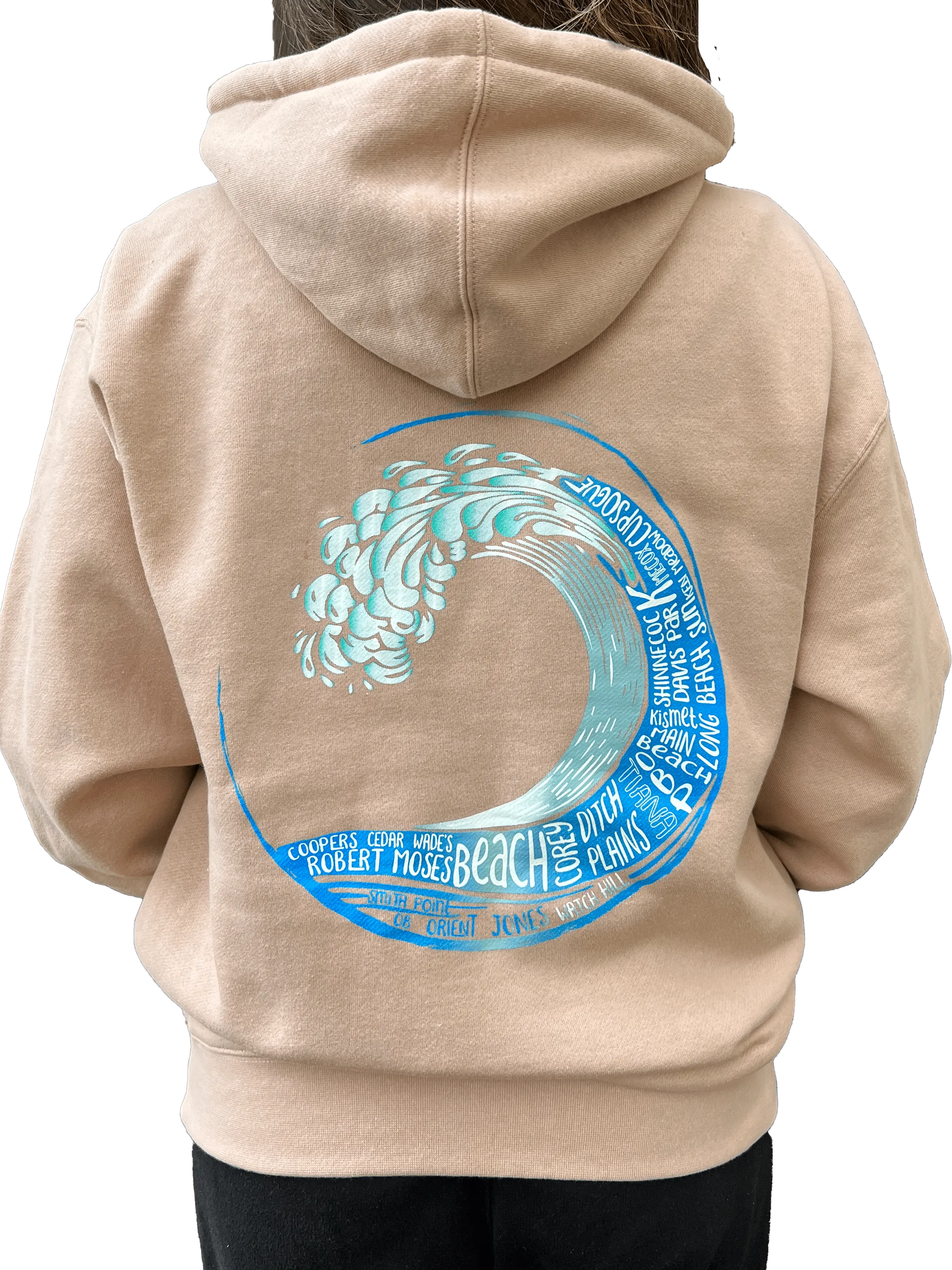 Long Island Strong Beach Wave Hoodie